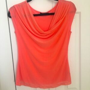 The Limited peach coral top blouse size S NWOT